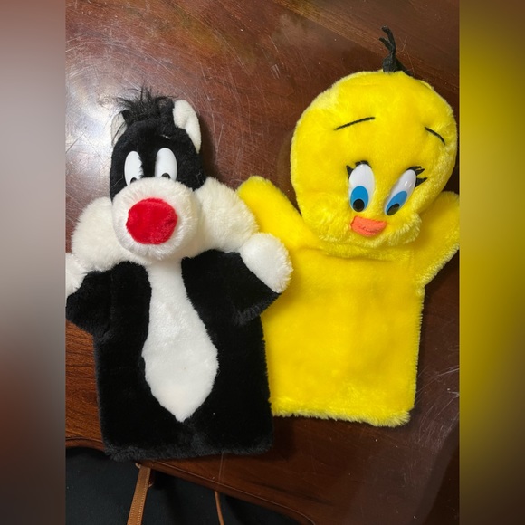 Vtg Warner Bros Sylvester Cat Looney Tunes Plush Hand Puppet Mighty Star 1989 - Picture 4 of 6